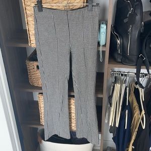 Anthropologie checkered black and white pant